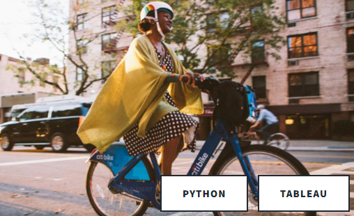 CitiBike User with Python Tableau overlay